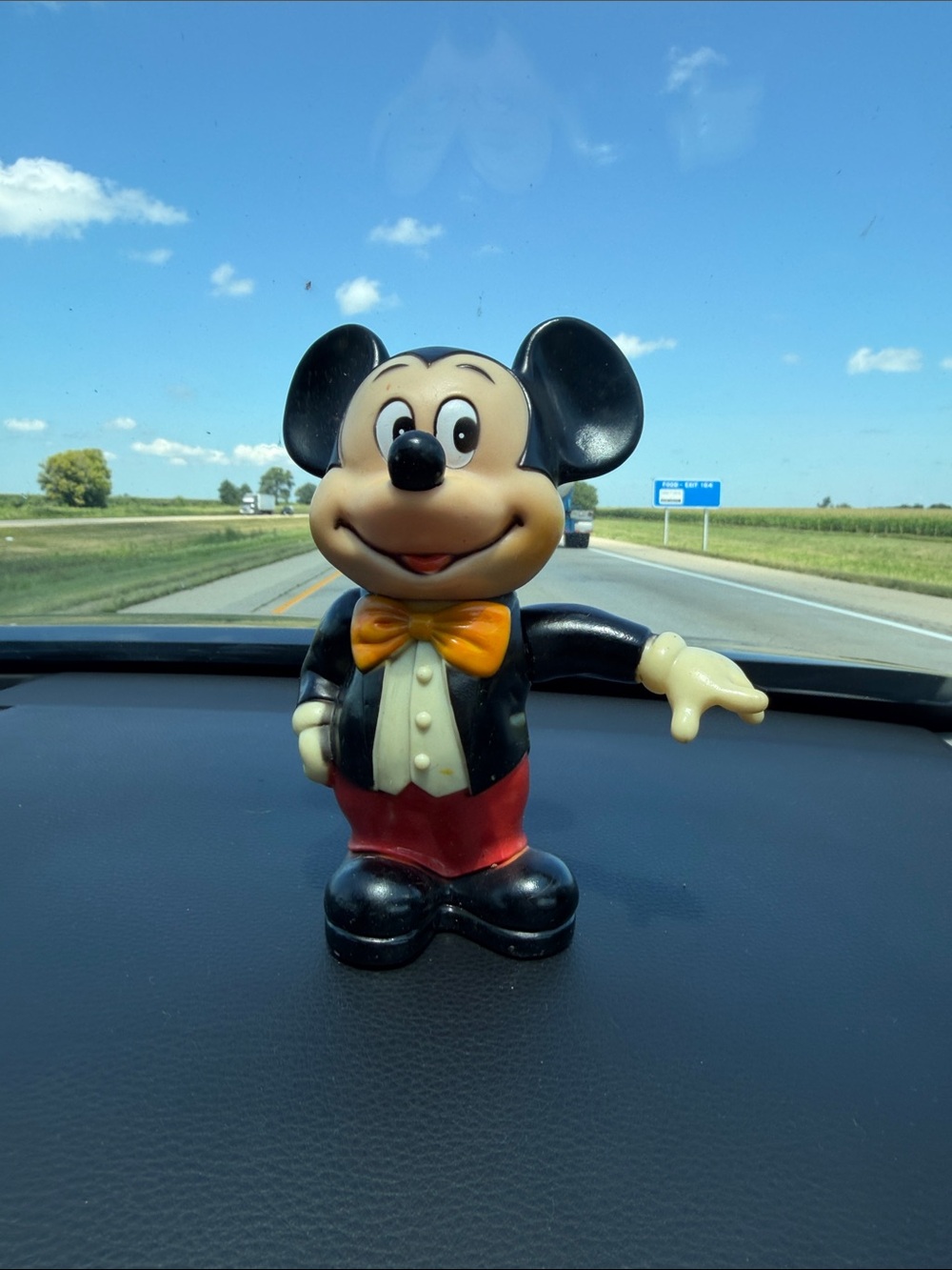 Vintage Walt Disney Productions Mickey Mouse Piggy Bank Made in Korea 6 in RARE